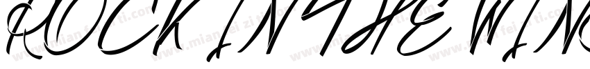 ROCK IN THE WIND字体转换